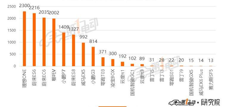 Tesla, BYD, Roewe, Euler, Han