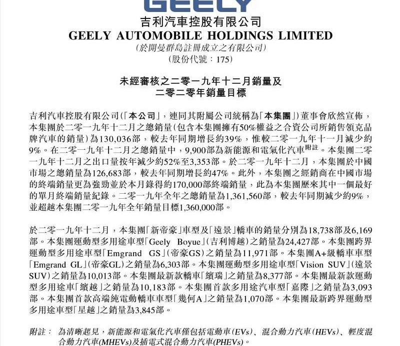 Geely Automobile, Jiaji and Binyue