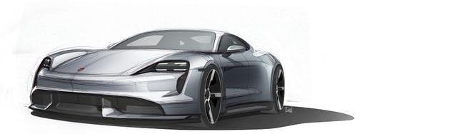 Porsche, Taycan,Panamera, concept, modern