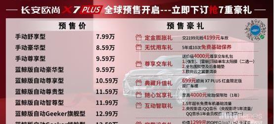 長安,長安歐尚,鯨,型格,長安歐尚X7 PLUS